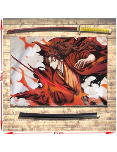 Yoriichi Tsugikuni Banner e Katana Pack, Demon Slayer