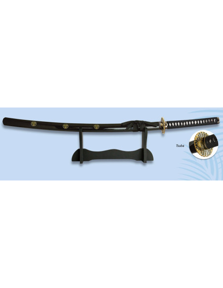 Settembre katana in legno guaina + altoparlante nero Settembre katana in legno guaina + altoparlante nero