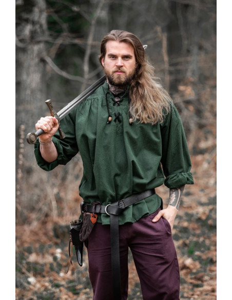 Camicia medievale con cravatte...