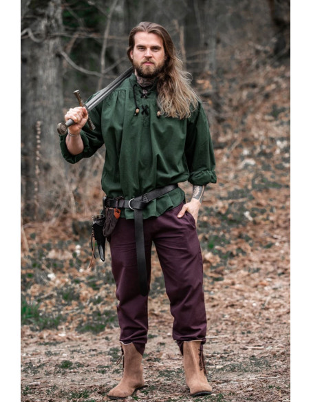 Camicia medievale con cravatte...