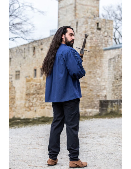 Camicia medievale Adrian con lacci,...