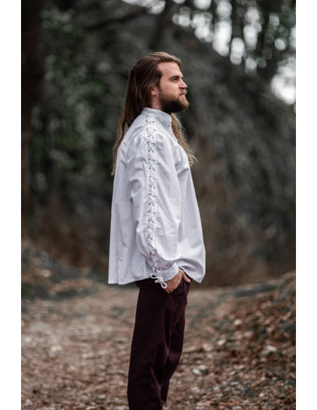 Camicia medievale Adrian con lacci,...