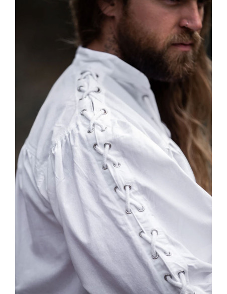 Camicia medievale Adrian con lacci,...