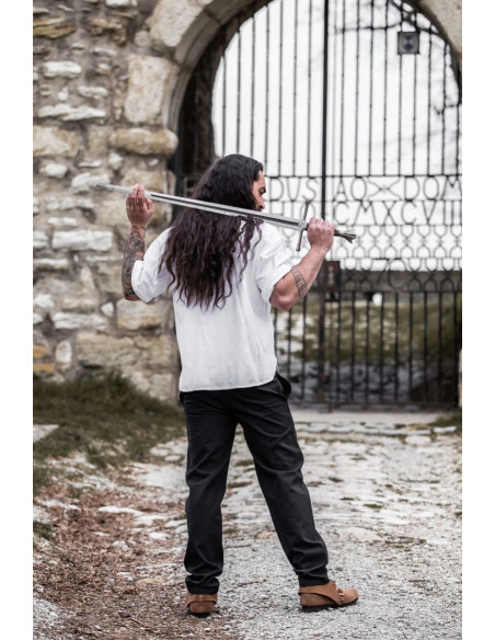 Camicia medievale a maniche corte con...