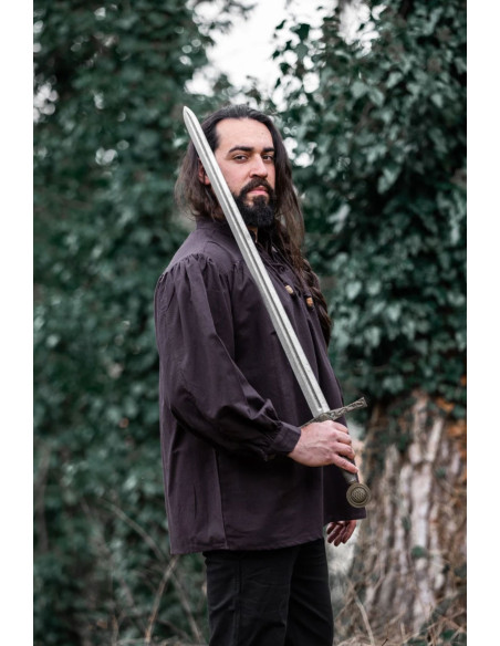 Camicia medievale Friedrich marrone...