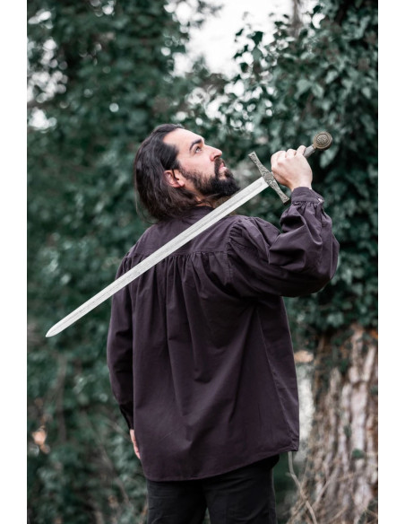 Camicia medievale Friedrich marrone...