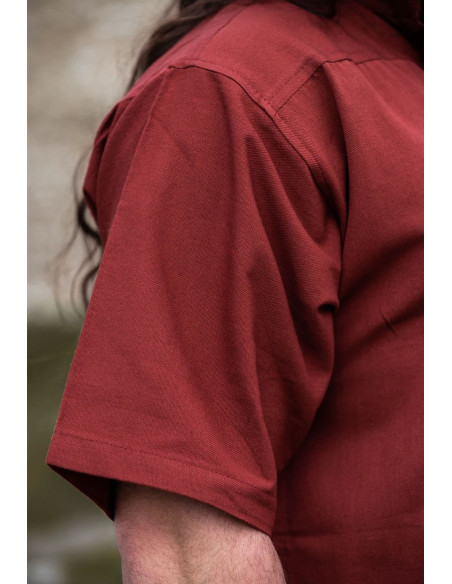 Camicia medievale a maniche corte con...
