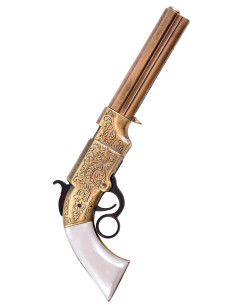 Pistola Smith and Wesson Volcanic 1854, ottone e...