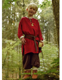 Tunica medievale da bambino modello Arn, rossa