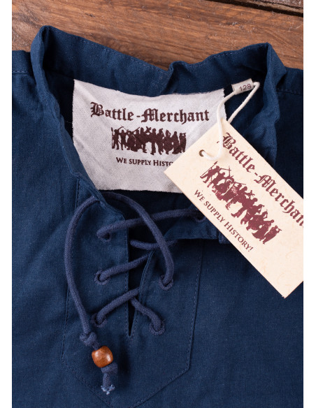 Camicia medievale blu per bambino, Colin