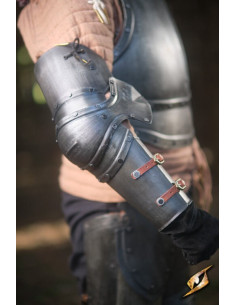 Protezioni braccio in acciaio nero serie Captain, Epic...