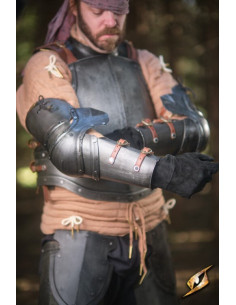 Protezioni braccio in acciaio nero serie Captain, Epic... 2