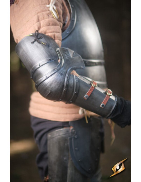 Protezioni braccio in acciaio nero...