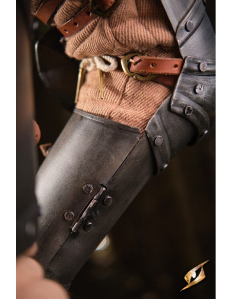 Protezioni braccio in acciaio nero...