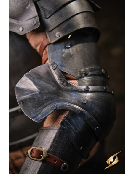 Protezioni braccio in acciaio nero...