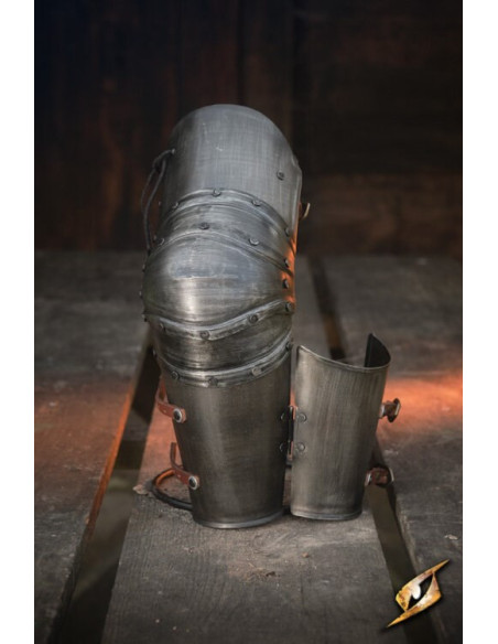 Protezioni braccio in acciaio nero...