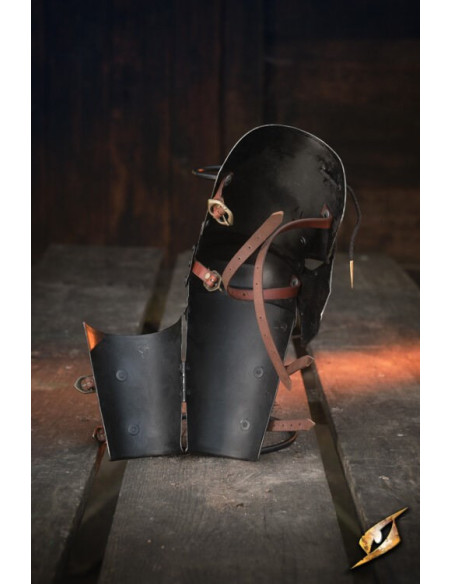 Protezioni braccio in acciaio nero...