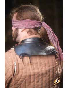 Gorgiera in acciaio nero serie Captain, Epic Armoury 2