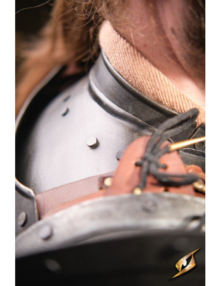 Gorgiera in acciaio nero serie...