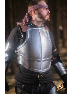 Pettorale in acciaio lucido serie Captain, Epic Armoury