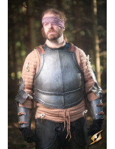 Pettorale in acciaio scuro serie Captain, Epic Armoury 2