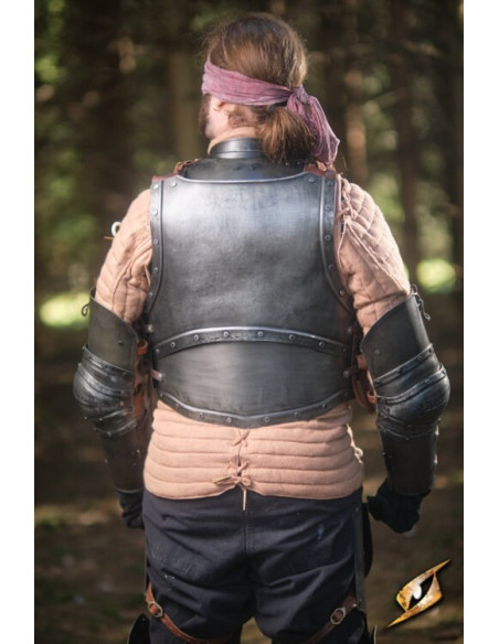 Pettorale in acciaio scuro serie...