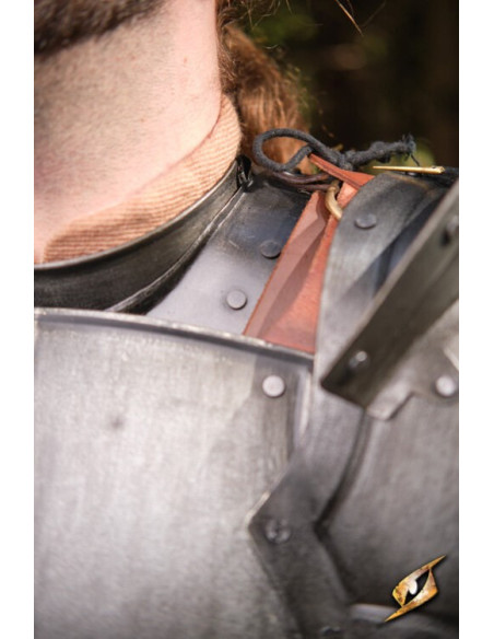 Pettorale in acciaio scuro serie...