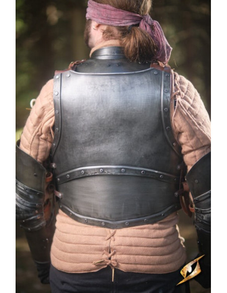 Pettorale in acciaio scuro serie...