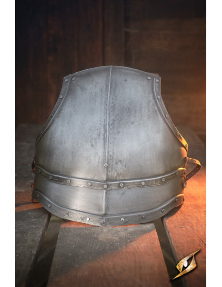 Pettorale in acciaio scuro serie...