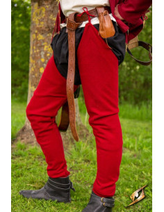 Leggings vintage in lana colore Emperor Red