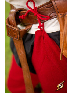 Leggings vintage in lana colore Emperor Red 2