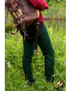 Leggings vintage in lana colore Hunter Green