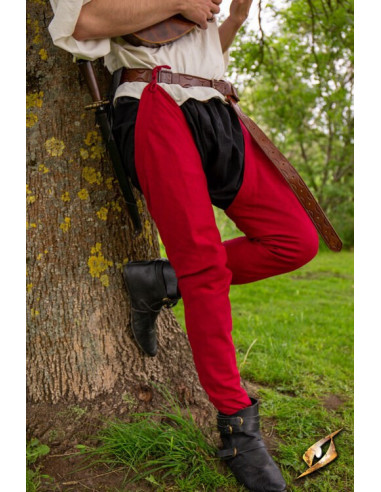 Leggings vintage in cotone colore Emperor Red