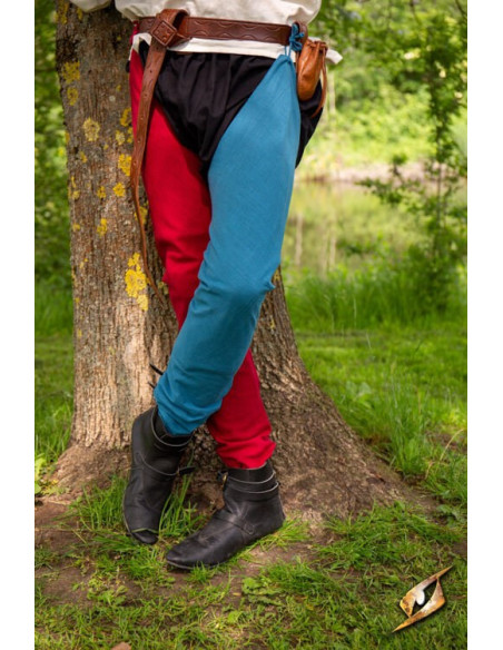 Leggings vintage in cotone blu nebbioso Leggings vintage in cotone blu nebbioso