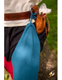 Leggings vintage in cotone blu nebbioso 2