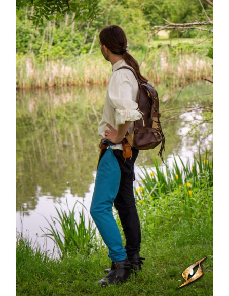 Leggings vintage in cotone blu nebbioso Leggings vintage in cotone blu nebbioso