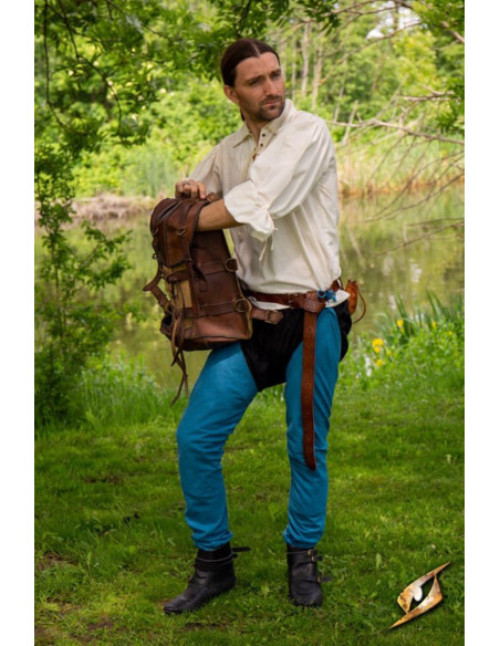 Leggings vintage in cotone blu nebbioso Leggings vintage in cotone blu nebbioso