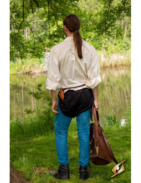 Leggings vintage in cotone blu nebbioso Leggings vintage in cotone blu nebbioso