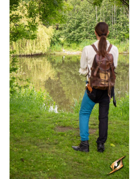Leggings vintage in cotone blu nebbioso Leggings vintage in cotone blu nebbioso