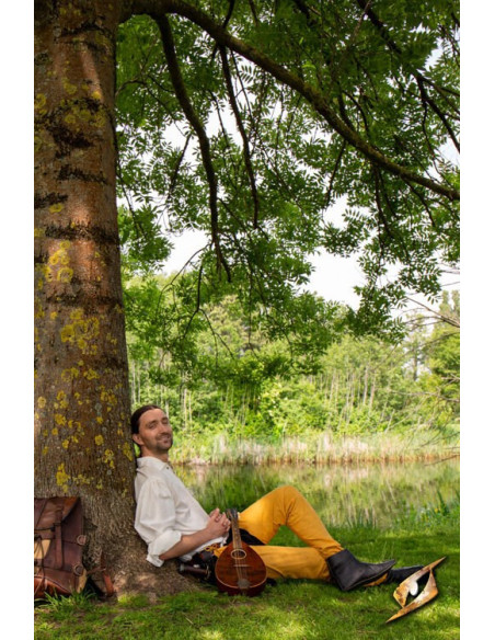 Leggings vintage in cotone Grifo Giallo