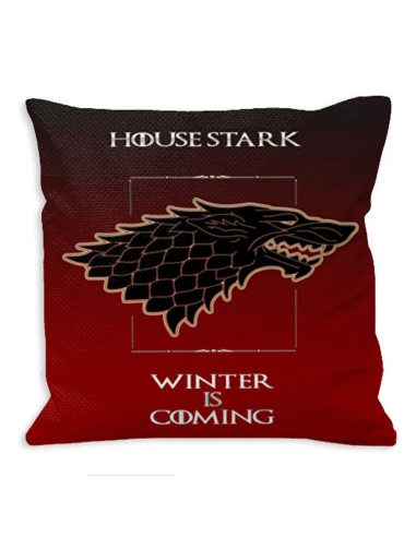 Cuscino Game of Thrones House Stark
 Dimensione-35x35 cms. Materiale-Oxford