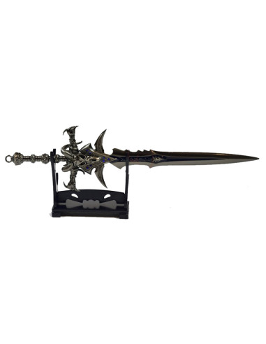 Spada in miniatura di World of Warcraft Frostmourne con supporto