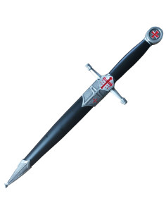 Pugnale decorativo croce templare ed elmo