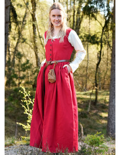 Abito medievale senza maniche Red Lene