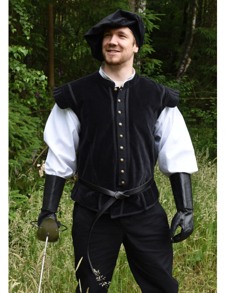 Farsetto Víctor in velluto nero con...