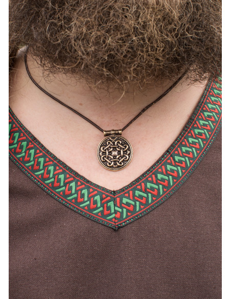 Tunica vichinga in cotone, marrone