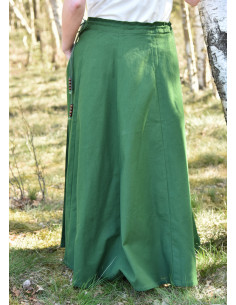 Gonna medievale con taglio ampio, verde 2