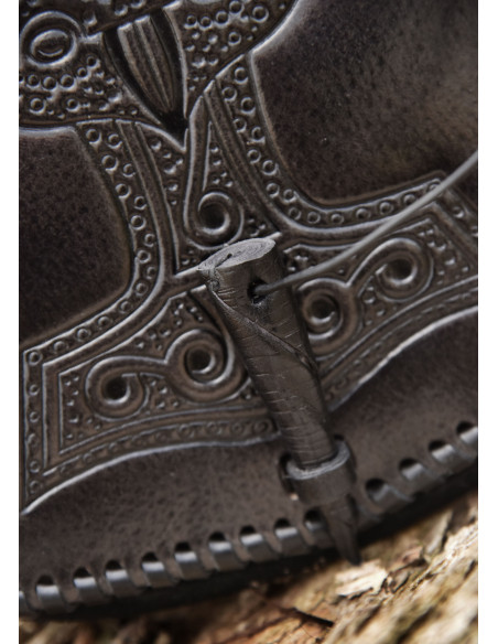 Borsa martello di Thor in pelle nera