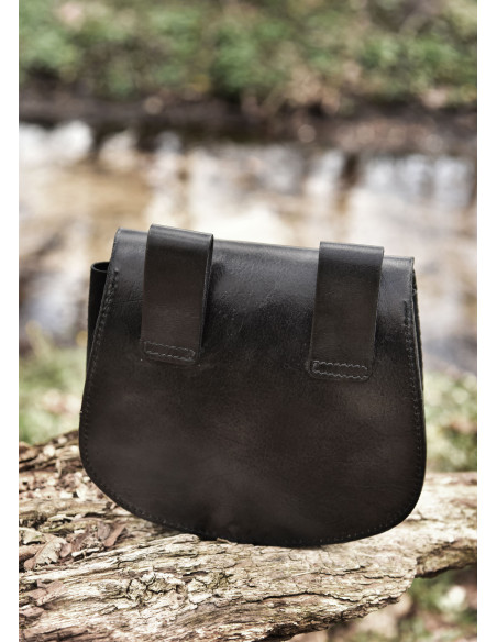 Borsa martello di Thor in pelle nera