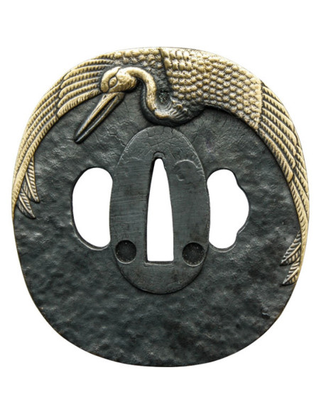 Tsuba modello John Lee Crane in metallo